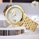 Buy Shop Versace Audrey Quartz Grey Dial Gold Steel Strap Watch for Women - VELR00719 USA Online
