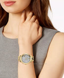Buy Shop Versace Audrey Quartz Grey Dial Gold Steel Strap Watch for Women - VELR00719 USA Online