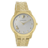 Buy Shop Versace Audrey Quartz Grey Dial Gold Steel Strap Watch for Women - VELR00719 USA Online