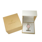 Buy Shop Versace Audrey Quartz Pink Dial Silver Steel Strap Watch for Women - VELR00419 USA Online