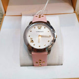 Buy Shop Versace Audrey Quartz White Dial Pink Leather Strap Watch for Women - VELR00119 USA Online