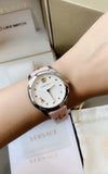 Buy Shop Versace Audrey Quartz White Dial Pink Leather Strap Watch for Women - VELR00119 USA Online