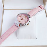 Buy Shop Versace Audrey Quartz White Dial Pink Leather Strap Watch for Women - VELR00119 USA Online