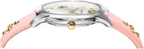 Buy Shop Versace Audrey Quartz White Dial Pink Leather Strap Watch for Women - VELR00119 USA Online