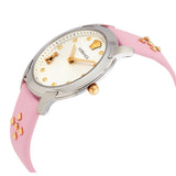 Buy Shop Versace Audrey Quartz White Dial Pink Leather Strap Watch for Women - VELR00119 USA Online