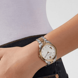 Buy Shop Versace Audrey Quartz White Dial Two Tone Steel Strap Watch for Women - VELR00519 USA Online