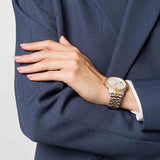 Buy Shop Versace Audrey Quartz White Dial Two Tone Steel Strap Watch for Women - VELR00519 USA Online