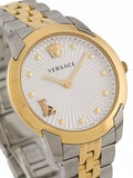 Buy Shop Versace Audrey Quartz White Dial Two Tone Steel Strap Watch for Women - VELR00519 USA Online