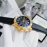 Buy Shop Versace Casual Chronograph Blue Dial Blue Leather Strap Watch for Men - VERG004-18 USA Online