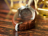 Buy Shop Versace Casual Chronograph Blue Dial Brown Leather Strap Watch for Men - VERG002-18 USA Online