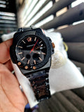 Buy Shop Versace Chain Reaction Quartz Black Dial Black Steel Strap Watch for Men - VEDY00719 USA Online