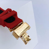 Buy Shop Versace Chain Reaction Quartz Black Dial Red & Black Rubber Strap Watch for Men - VEDY00319 USA Online