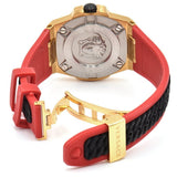 Buy Shop Versace Chain Reaction Quartz Black Dial Red & Black Rubber Strap Watch for Men - VEDY00319 USA Online