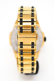 Buy Shop Versace Chain Reaction Quartz Black Dial Two Tone Steel Strap Watch for Men - VEDY00619 USA Online