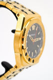 Buy Shop Versace Chain Reaction Quartz Black Dial Two Tone Steel Strap Watch for Men - VEDY00619 USA Online
