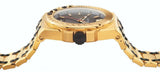 Buy Shop Versace Chain Reaction Quartz Black Dial Two Tone Steel Strap Watch for Men - VEDY00619 USA Online