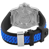 Buy Shop Versace Chain Reaction Quartz Blue Dial Blue & Black Leather Strap Watch for Men - VEDY00119 USA Online