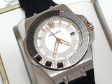 Buy Shop Versace Chain Reaction Quartz White Dial Black Rubber Strap Watch for Men - VEDY00219 USA Online