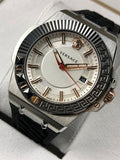 Buy Shop Versace Chain Reaction Quartz White Dial Black Rubber Strap Watch for Men - VEDY00219 USA Online