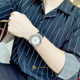 Buy Shop Versace Chain Reaction Quartz White Dial Black Rubber Strap Watch for Men - VEDY00219 USA Online