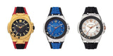Buy Shop Versace Chain Reaction Quartz White Dial Black Rubber Strap Watch for Men - VEDY00219 USA Online