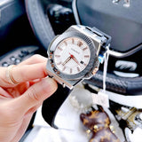 Buy Shop Versace Chain Reaction Quartz White Dial Black Rubber Strap Watch for Men - VEDY00219 USA Online