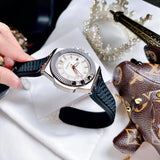 Buy Shop Versace Chain Reaction Quartz White Dial Black Rubber Strap Watch for Men - VEDY00219 USA Online