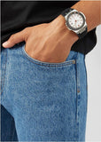 Buy Shop Versace Chain Reaction Quartz White Dial Black Rubber Strap Watch for Men - VEDY00219 USA Online