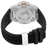 Buy Shop Versace Chain Reaction Quartz White Dial Black Rubber Strap Watch for Men - VEDY00219 USA Online