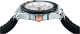 Buy Shop Versace Chain Reaction Quartz White Dial Black Rubber Strap Watch for Men - VEDY00219 USA Online