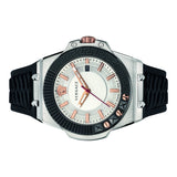 Buy Shop Versace Chain Reaction Quartz White Dial Black Rubber Strap Watch for Men - VEDY00219 USA Online