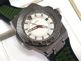 Buy Shop Versace Chain Reaction Quartz White Dial Green Rubber Strap Watch for Men - VEDY00419 USA Online