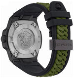 Buy Shop Versace Chain Reaction Quartz White Dial Green Rubber Strap Watch for Men - VEDY00419 USA Online
