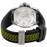 Buy Shop Versace Chain Reaction Quartz White Dial Green Rubber Strap Watch for Men - VEDY00419 USA Online