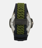 Buy Shop Versace Chain Reaction Quartz White Dial Green Rubber Strap Watch for Men - VEDY00419 USA Online
