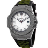 Buy Shop Versace Chain Reaction Quartz White Dial Green Rubber Strap Watch for Men - VEDY00419 USA Online