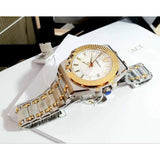 Buy Shop Versace Chain Reaction Quartz White Dial Two Tone Steel Strap Watch for Men - VEDY00519 USA Online