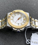 Buy Shop Versace Chain Reaction Quartz White Dial Two Tone Steel Strap Watch for Men - VEDY00519 USA Online