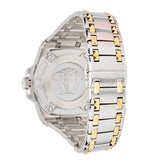 Buy Shop Versace Chain Reaction Quartz White Dial Two Tone Steel Strap Watch for Men - VEDY00519 USA Online