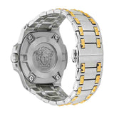 Buy Shop Versace Chain Reaction Quartz White Dial Two Tone Steel Strap Watch for Men - VEDY00519 USA Online