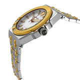 Buy Shop Versace Chain Reaction Quartz White Dial Two Tone Steel Strap Watch for Men - VEDY00519 USA Online