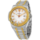 Buy Shop Versace Chain Reaction Quartz White Dial Two Tone Steel Strap Watch for Men - VEDY00519 USA Online