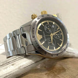 Buy Shop Versace Classic Chronograph Quartz Black Dial Silver Steel Strap Watch For Men - VEV700419 USA Online
