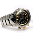 Buy Shop Versace Classic Chronograph Quartz Black Dial Silver Steel Strap Watch For Men - VEV700419 USA Online