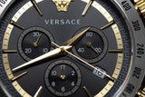 Buy Shop Versace Classic Chronograph Quartz Black Dial Silver Steel Strap Watch For Men - VEV700419 USA Online