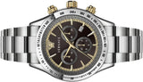 Buy Shop Versace Classic Chronograph Quartz Black Dial Silver Steel Strap Watch For Men - VEV700419 USA Online