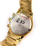 Buy Shop Versace Classic Chronograph Quartz Blue Dial Gold Steel Strap Watch For Men - VEV700619 USA Online
