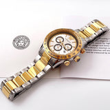 Buy Shop Versace Classic Chronograph Quartz Silver Dial Two Tone Steel Strap Watch For Men - VEV700519 USA Online