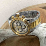 Buy Shop Versace Classic Chronograph Quartz Silver Dial Two Tone Steel Strap Watch For Men - VEV700519 USA Online