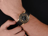 Buy Shop Versace Code Quartz Black Dial Black Leather Strap Watch For Men - VEPO00320 USA Online